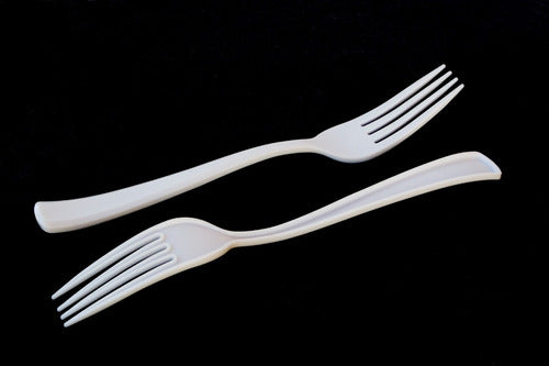 Argentina Rigid Plastic Disposable Forks X100 1