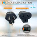 Kalop Original 3-Prong Female Plug Socket KH 10A 10
