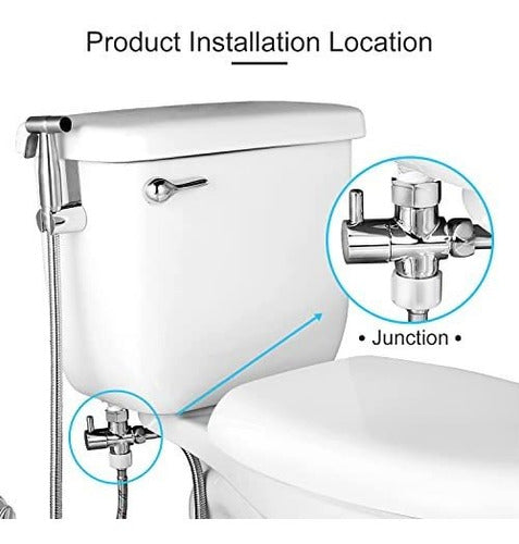 T Adapter for Bidet and Toilet with Shut-off Valve 3