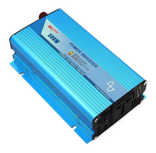 Inversor Conversor 12v 220v 500w Pico 1000w Onda Pura Usb 0