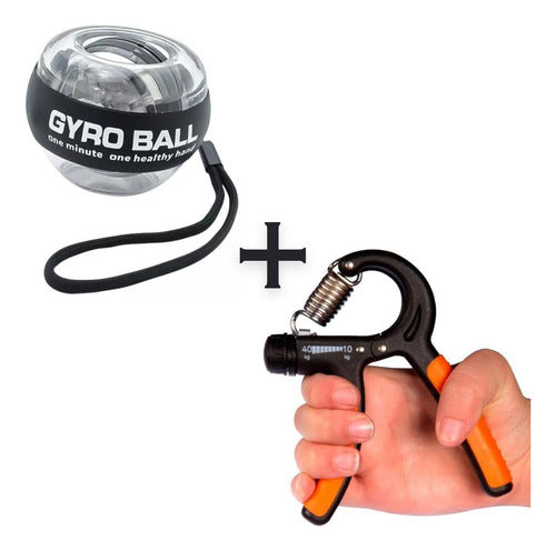 Hand Grip Strength Trainer + Power Ball Powerball Fitness 0