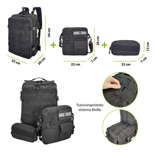 Kossok Rappel Backpack - Large Capacity - Travel - Reinforced 5