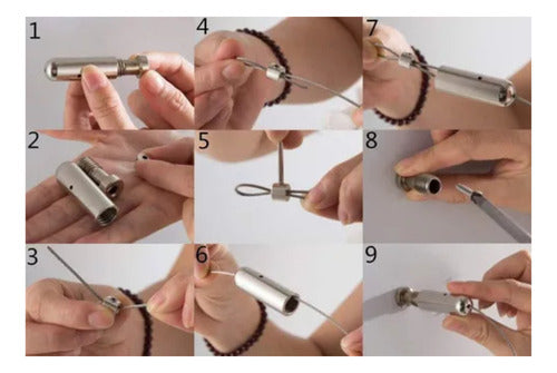 Complete Kit Rod Shower Cable Tension Roller Blinds! 4