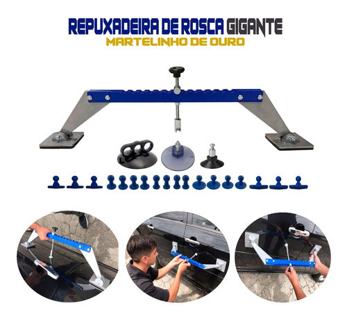 Kit Repuxadeira De Rosca Gigante Martelinho De Ouro 0