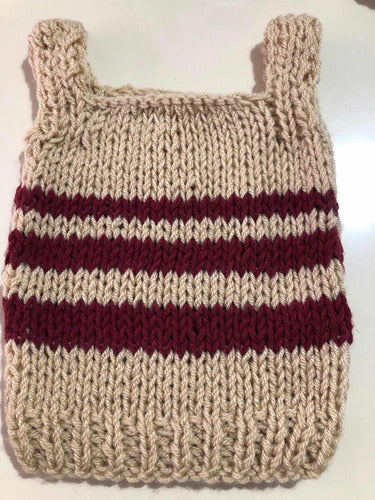Hand-Knitted Baby Vest 0-3m 4