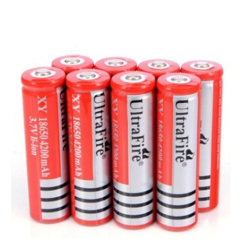 Batería Pila 18650 Recargable Litio Lith Ion 3.7v Pack X2 1