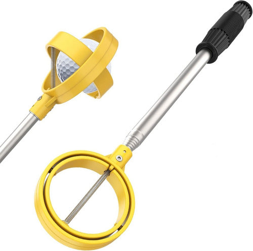 SisterAling Golf Ball Retriever, Telescopic - Yellow 0