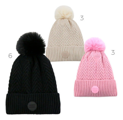 Trendy Girls Pompon Hat Ct Plumitaa Bnn 4