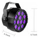 Tacho De Luz Negra 12 Led Fluo Neon Fiestas Onfire Store 1