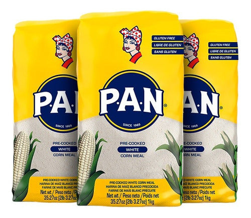 Harina Pan De Maíz Blanco Por 3 Kg | Para Arepas 0