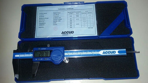 Accud Digital Caliper 0-200mm x 0.01mm DIN 862 3