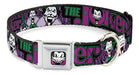 Buckle-Down Collar For Dogs With Safety Belt Buckle - Joker Face/Logo/Spades 0