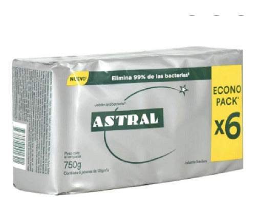 Astral Jabon Antibacterial Pack X6 125g C/u 0