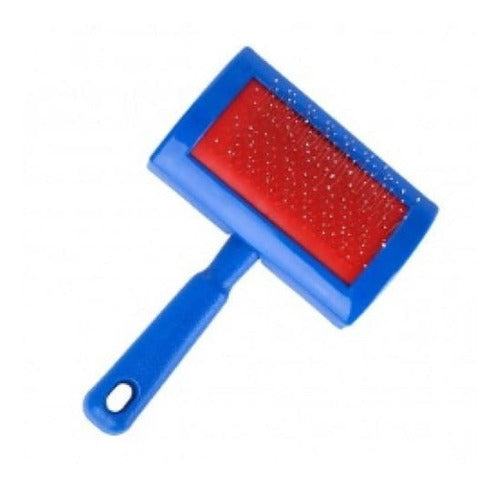 All Pets Medium Plastic Dog Slicker Brush 10 cm Protected Tip 0