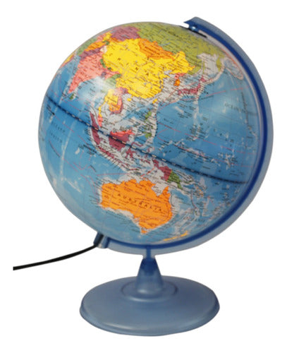 Gloter Globe Terraqueo Ploter 20cm Base Plastico Politico Con Luz 0