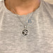 Surgical Steel Amulet Pendant Protection Luck Energy Om with Gift Chain 38