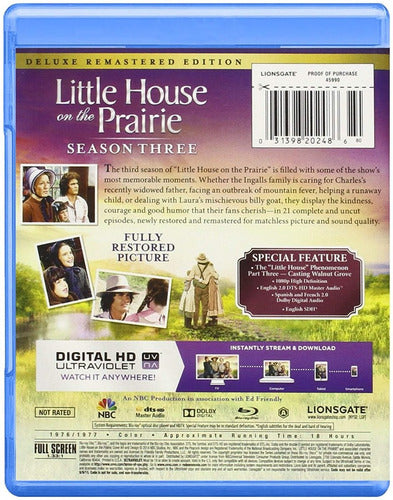 Little House On The Prairie Blu-ray / La Familia Ingalls Temp 3 1