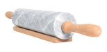 Feel Bazar Marble Rolling Pin with Wooden Handle 46cm 0