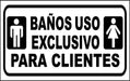 Leo Publicidad Toilet Sign, Vinyl on PVC Sintra - 30 X 21 cm 2