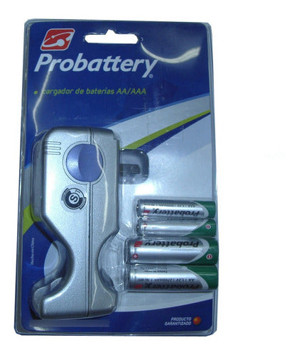 Probattery Cargador Pilas 2AA 2700mAh / 2AAA 1000mAh 0