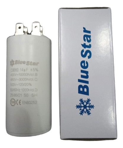 BlueStar Capacitor 14uF Microfarads 450V 50/60Hz 0