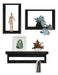 Sajo Kit 2 Picture Frame Shelves + 60 cm Organizer Coat Rack 0