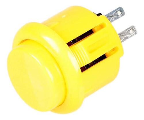 ELUMILED Arcade Push Button 24mm Int - 27mm Ext Yellow 0