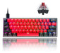 Guffercty Kred Sk61 60% Teclado Mecánico Lineal Rojo Interru 0