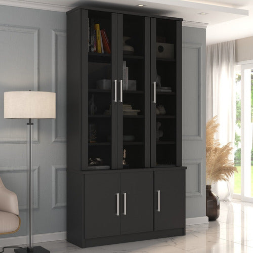 Punto Union Elegant Glass-Door Library - 117x223x39 - Model 12801282 7