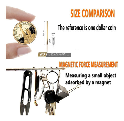 Imanes Pequeños Redondos, 60 Unidades, Para Refrigerador 1