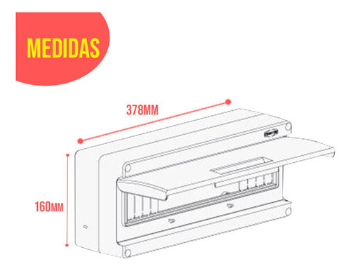 Caja Termica 18 Bocas Ip66 Estanca Conextube Electro Medina 1