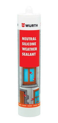 Würth Silicone 300g Neutral Transparent Box of 24 Units - Ynter 0