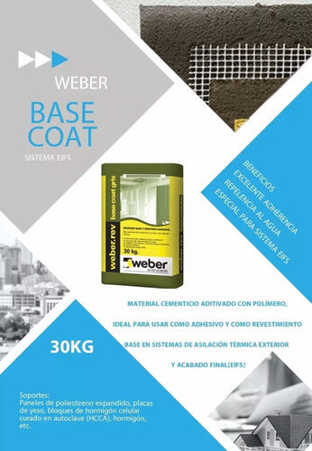 Base Coat Weber 30kg  Eifs  Steel Frame Consultar X Cantidad 2