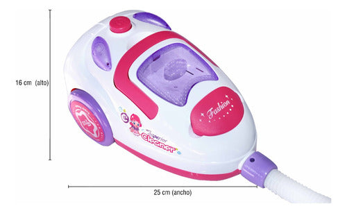 Toy Vacuum Cleaner with Light and Sound, Truly Sucks, Pink, 10047 2