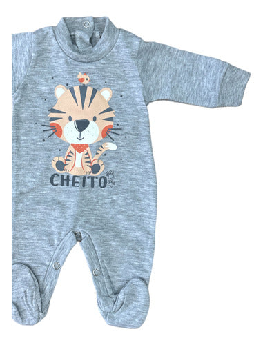 Baby Onesie with Feet in Pure Cotton by Cheito 31