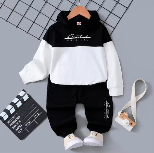 Baby Boy's Rustic Sweatshirt and Pants Set - 1 to 4 Years - Gray 6