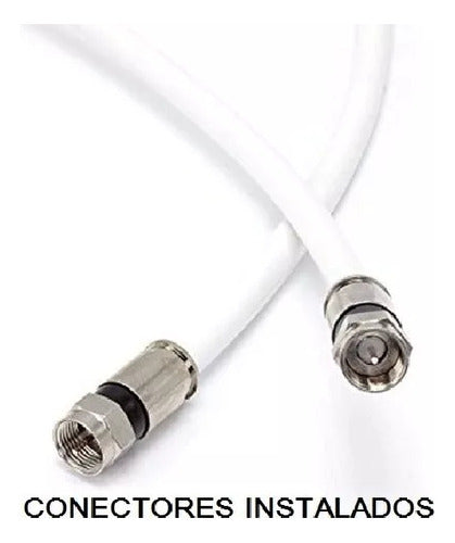 Cable Coaxil Tv Armado Con Conectores Pro(rollo 20mts) 1