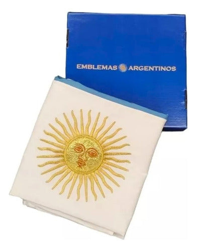 Emblemas Argentinos Double Sol Ceremonial Flag Argentina Regulatory 0