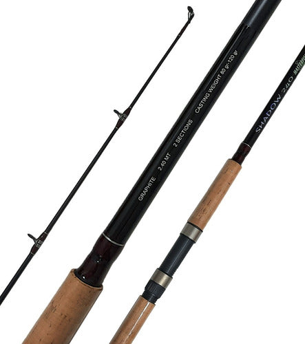 Masterfish Shadow Graphite Fishing Rod 2.70m 2 Segments Casts 120g 0