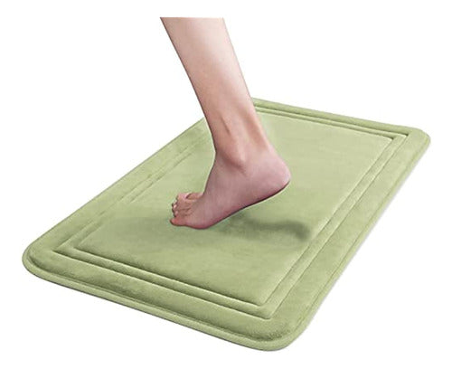 ITSOFT Luxury Memory Foam Bath Mat - Sage Green 0