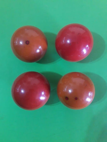 Antigua Bola De Billar Lote X 4 0