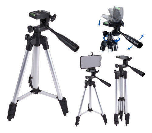 Mon Lightweight Tripod for Cell Phone and DSLR Camera 0