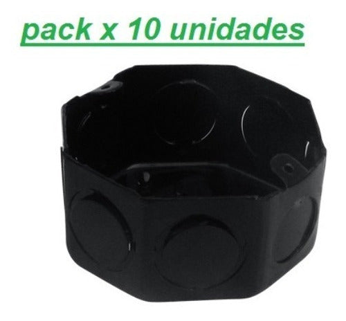 Caja Octogonal Chapa Pintada Calidad Ag Pack X 10u 0