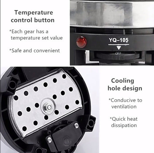 Portable Electric Mini Stove 500W, Coffee and Water Heater 3