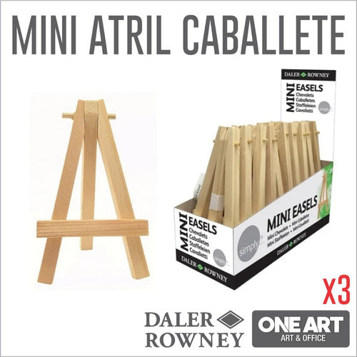 Daler Rowney Mini Atril Caballete Simply 11x7cm X3 Unidades 0