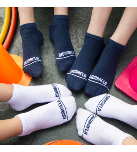 Pack of 6 Pairs Ciudadela Ankle School Socks A 4710 Sizes 1-3 6
