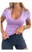 Short Sleeve Top with Sensual Neckline and Off-Shoulder Detail 25