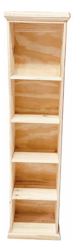 40-Straight Pine Bookshelf 0