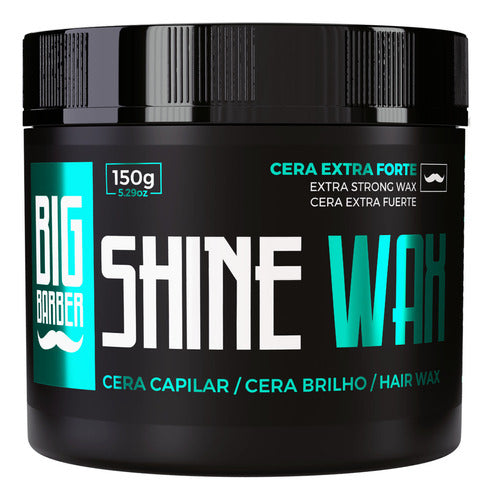 Cera Modeladora Shine Wax Big Barber 150g Finalizadora 6 Und 3