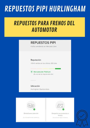 CHAJA Kit Registro Automático Freno Derecho Renault 19 7